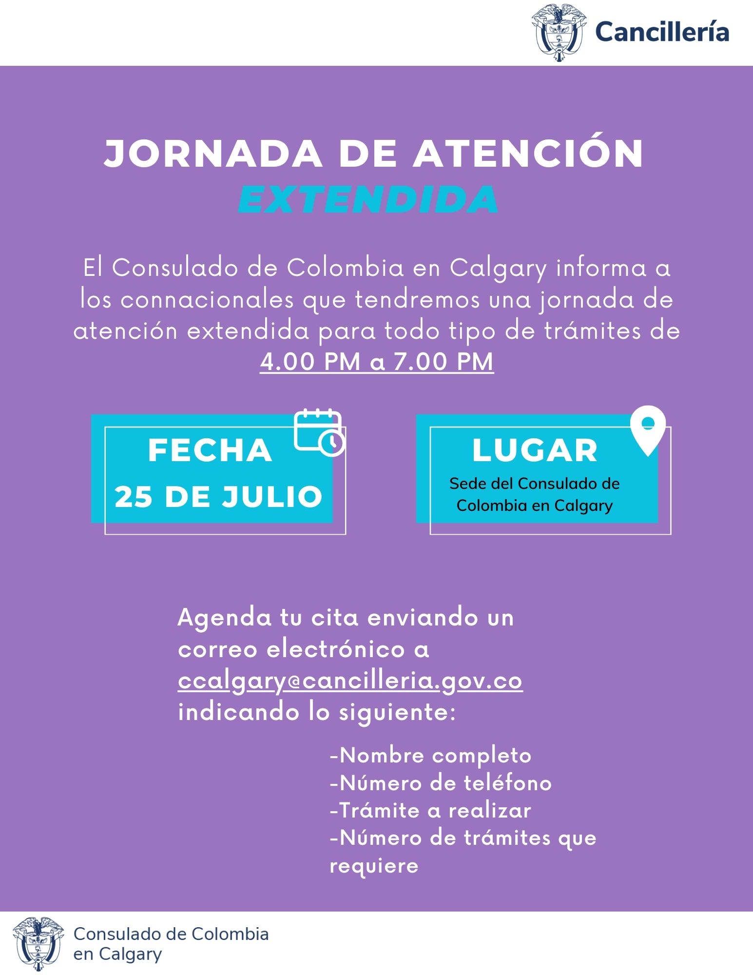 Jornada extendida en Calgary en julio de 2024