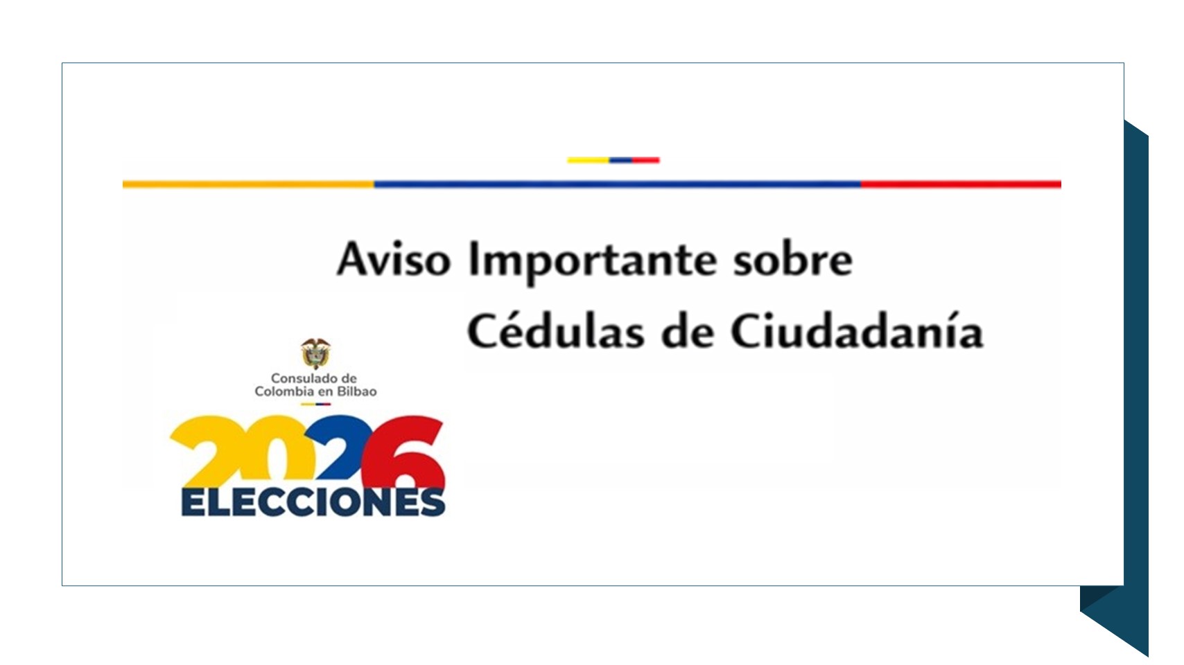 No se entregarán cédulas del 12 al 22 de junio de 2026 