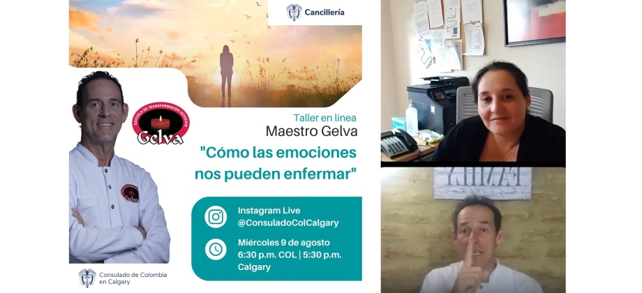 Consulado de Colombia en Calgary realizó charla virtual sobre las emociones y las enfermedades