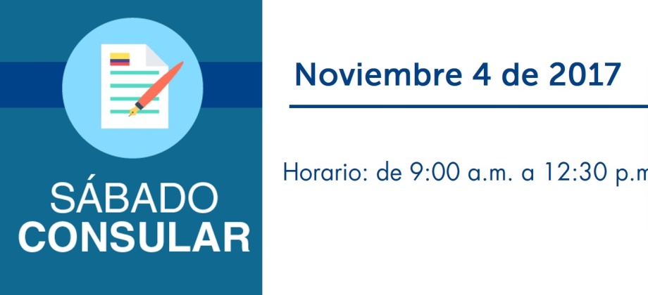 El Consulado de Colombia en Montreal realizará un Sábado Consular el 4 de noviembre de 2017