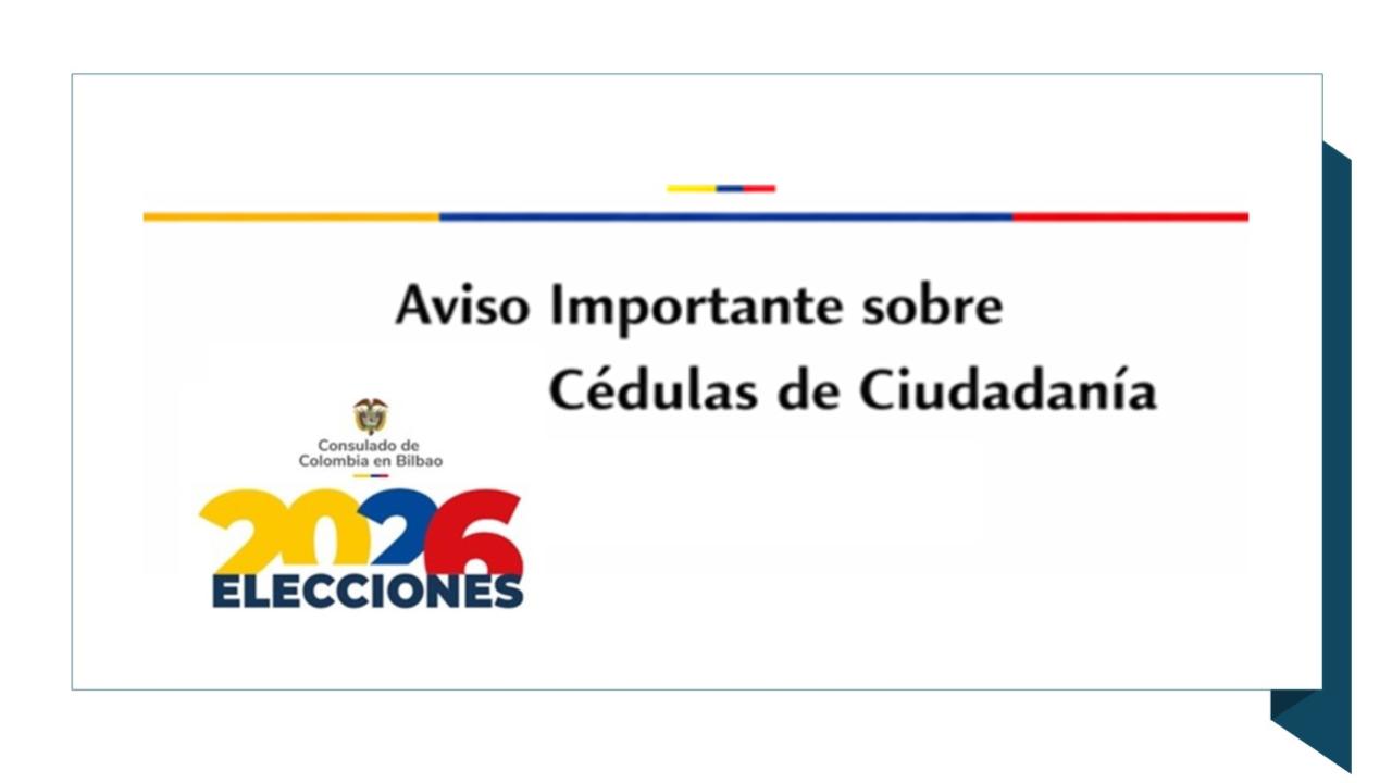 No se entregarán cédulas del 12 al 22 de junio de 2026 