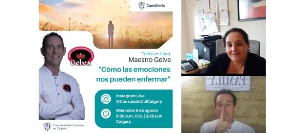 Consulado de Colombia en Calgary realizó charla virtual sobre las emociones y las enfermedades